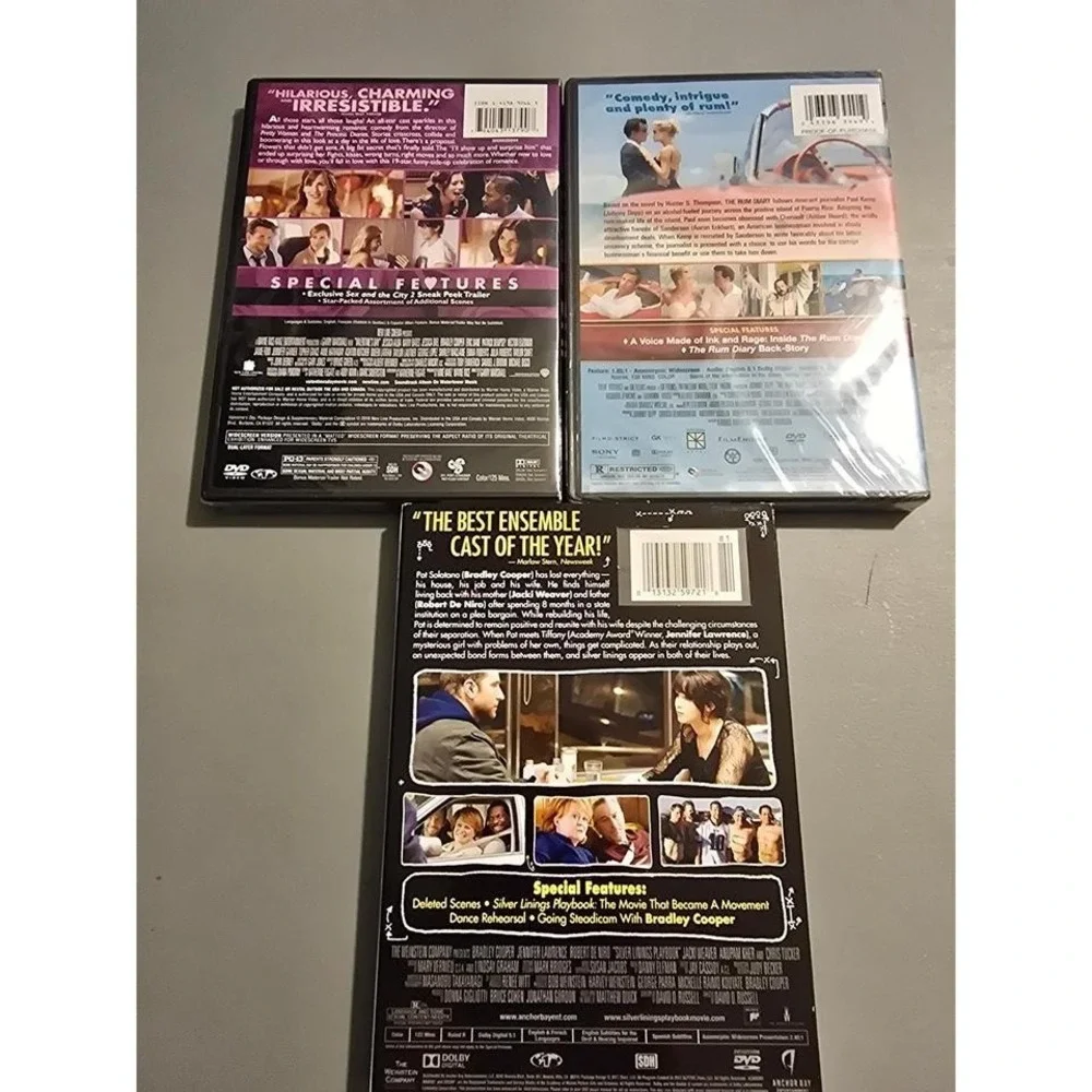 3 DVDS‎ titles in description